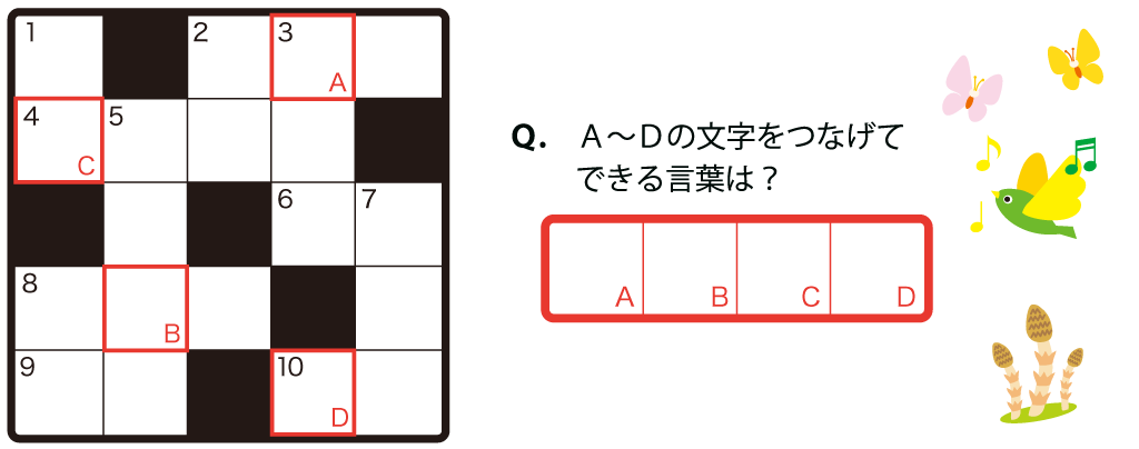 クロスワードパズルのイメージ