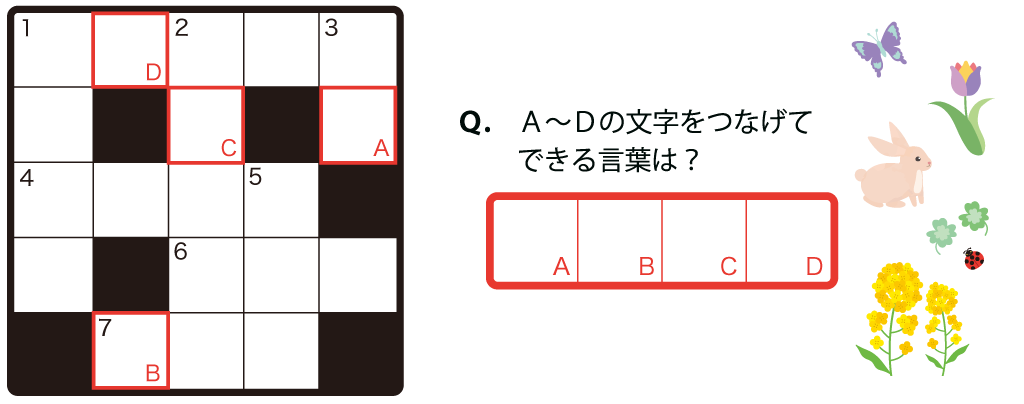 クロスワードパズルのイメージ